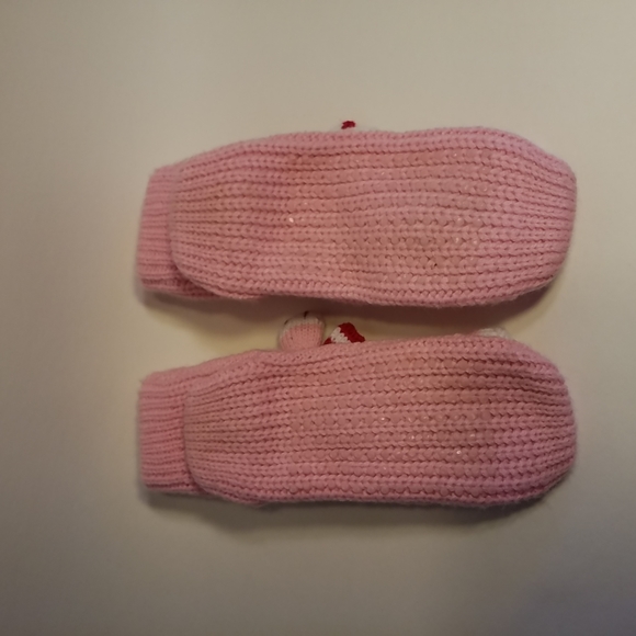 3/$25 SLIPPERS Adorable Pink and White CATS KNIT Grip bottom S - Picture 2 of 4
